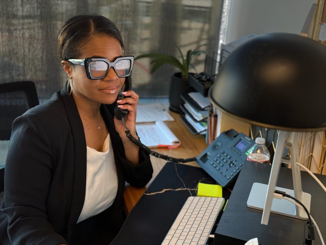 Woman on phone
